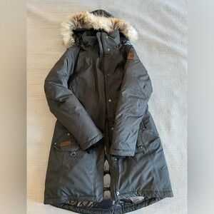 Columbia down filled long parka sz M